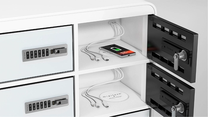 locker smartphone opladen